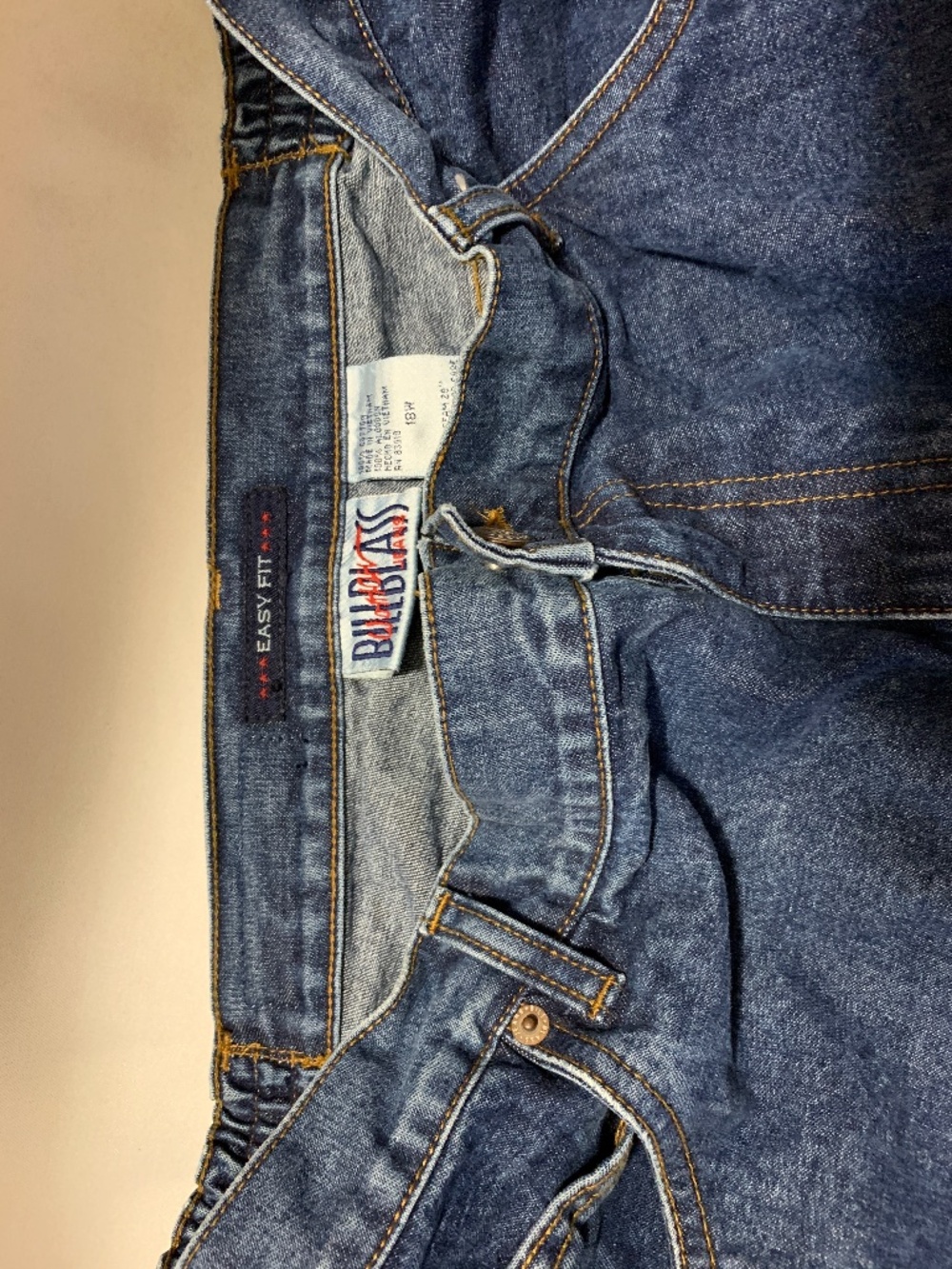 Vintage Bill Blass Woman Easy Fit Jeanswear 100% Cotton Jeans Size 18W